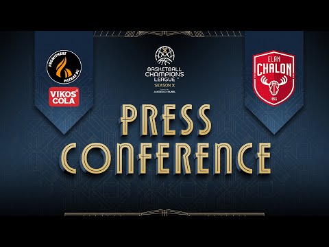 Promitheas Patras BC Vikos Cola v Elan Chalon - Press Conference | #BasketballCL 2025-26