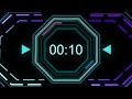 Countdown Timer 1 Minute V 510 With Sound Effects Beep HD 4k