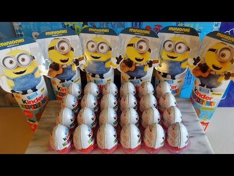 2015 Minions Movie 24 Kinder Surprise Eggs + Toys - Huevos Sorpresa