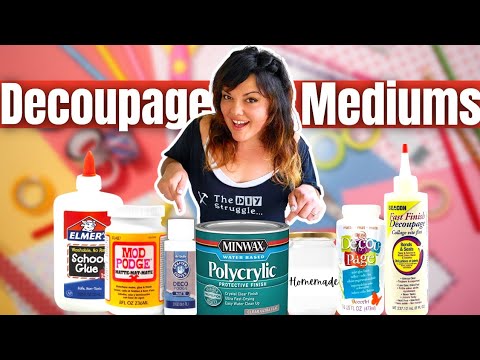 I tried Decoupage Mediums, so YOU don't have to!