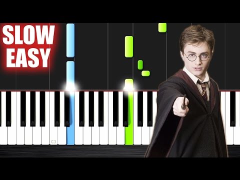 Harry Potter Theme (Hedwig's Theme) - SLOW EASY Piano Tutorial by PlutaX