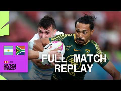An INCREDIBLE finish 🔥 | Argentina v South Africa |HSBC SVNS Singapore 2025| Full Match Replay