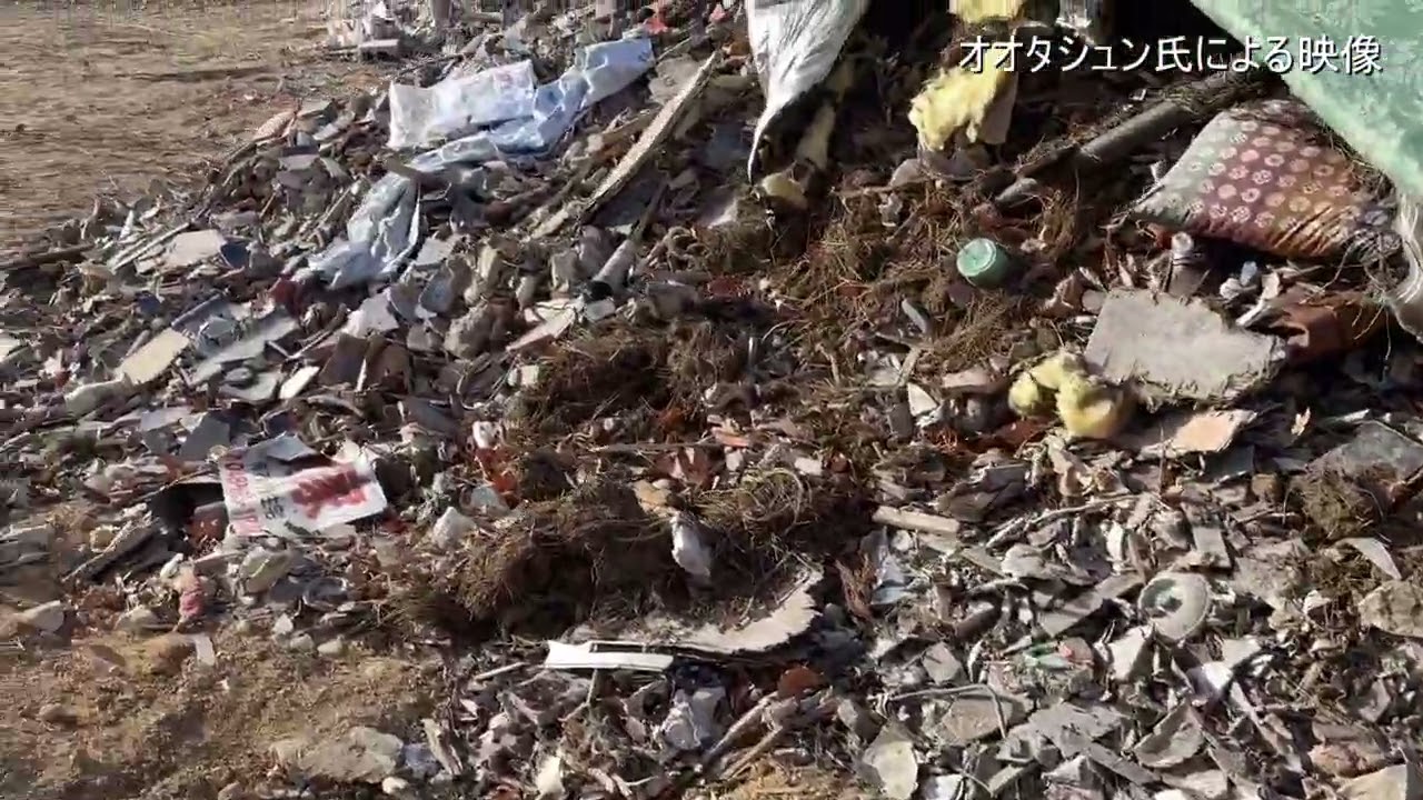 クルド人（シッカリ工業）による不法投棄現場　オオタシュン氏提供