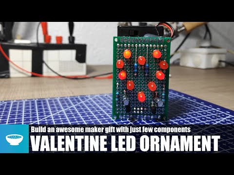Beating Heart LED Valentine Ornament