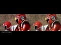 Power Rangers Samurai Shinkenger Clash Of The Red Rangers Split Screen PR And Sentai Version