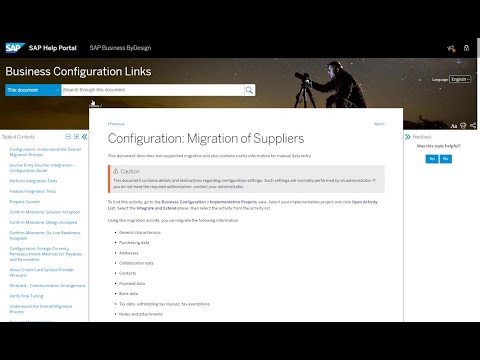 SAP Business ByDesign - Data Migration