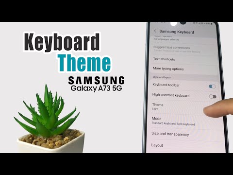 How To Change Keyboard Theme Samsung A73 5G