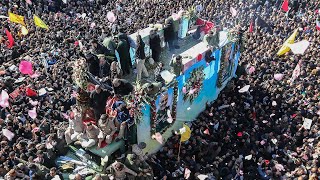 video: More than 60 people die in stampede at Qassim Soleimani's funeral as Iran warns of attack on Israel