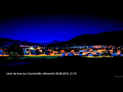 Lever de lune sur Courrendlin