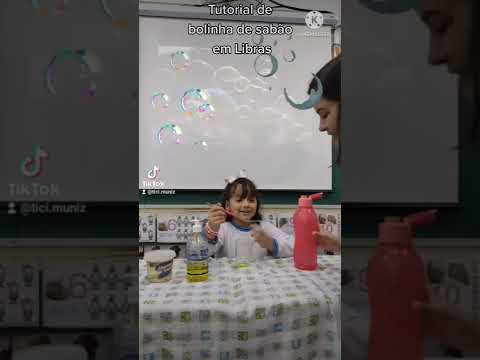 Bolinha de Sabão em Libras - tutorial