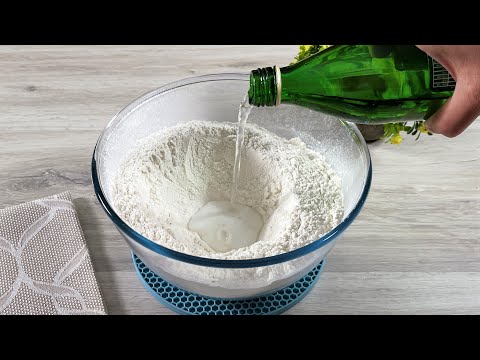 Nicht viele Leute backen so Brot! Fügen Sie dem Mehl einfach Sprudelwasser hinzu. Ein neues Rezept f