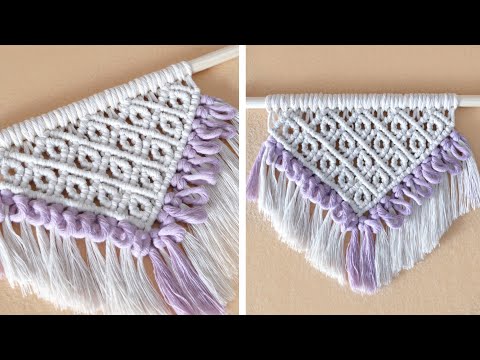 DIAMOND MESH MACRAME TABLECLOTH PATTERN TUTORIAL
