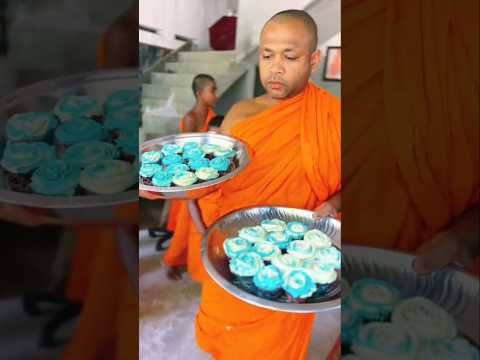 ලොකු හාමුදුරුවන්ගේ කරුණාව 🙏 🍩🐕 | Compassion beyond words! #shorts #viral #podisadu #srilanka #india