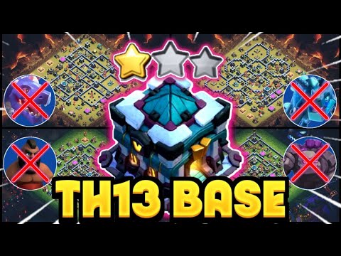 *TESTED* BEST TH13 WAR / FARM / HYBRID AND CWL BASE WITH COPY LINKS || ANTI GROUND AND AIR ATTACKS