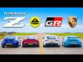 Nissan Z V Porsche GT4 RS V Toyota Supra V Lotus Emira DRAG RACE