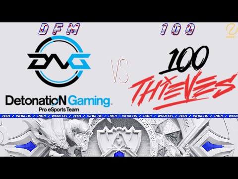 DFM vs 100 | Worlds 2021 Groups Day 2 | DetonatioN FocusMe vs 100 Thieves