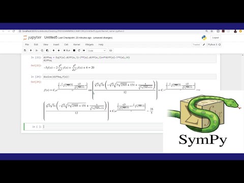 Python Symbolic Computation Solve Any Differential Equation In Python