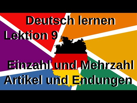 Deutsch lernen für Anfänger Lektion 9 Plural (Mehrzahl) Teil 2 Pluralbildung (Regeln Formen Übungen)