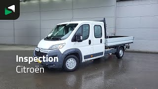 Citroen Jumper 130PK Open Laadbak Dubbel Cabine Trekhaak Airco Cruise Eu flatbed truck < 3.5t | Image 4 - Autoline