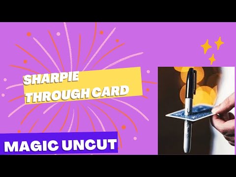 Sharpie Through Card (STC by Alakazam Magic) - Magic Uncut #magic