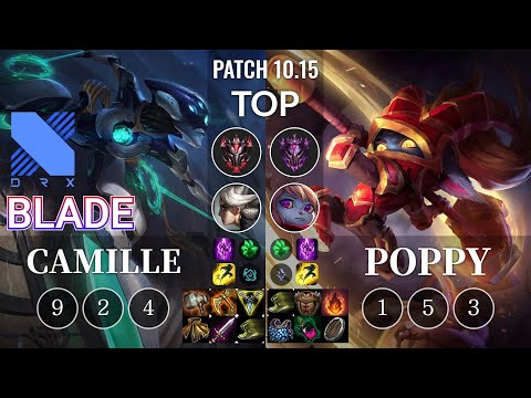 DRX Blade Camille vs Poppy Top - KR Patch 10.15