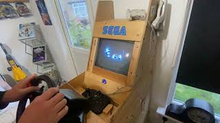 Dreamcast arcade how I change from arcade stick to driving mode #sega #segadreamcast #arcade