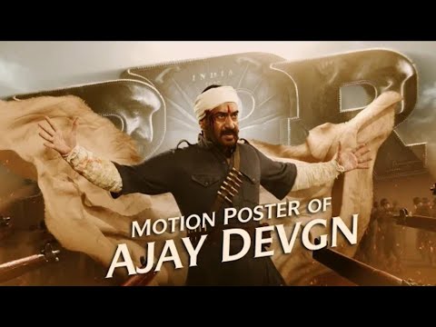 Ajay Devgn Motion Poster - RRR Movie | NTR, Ram Charan, Alia Bhatt