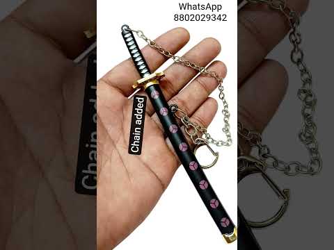 #sword #anime #zoro #Katana keychain Chain added Buy from: https://www.amazon.in/dp/B0FPPH68ND