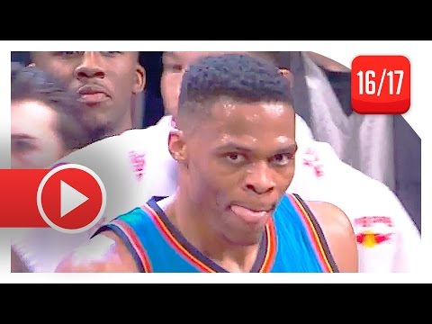Russell Westbrook Triple-Double Highlights vs Nets (2017.03.14) - 25 Pts, 19 Ast, 12 Reb