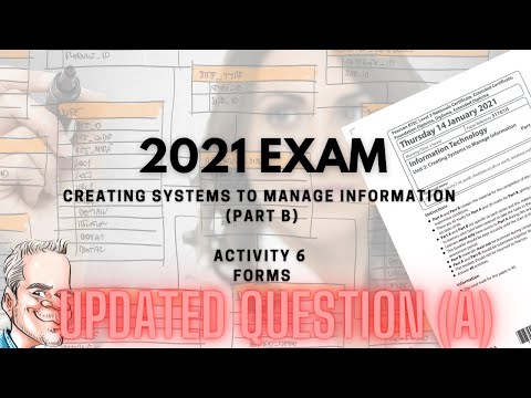 UPDATE - BTEC Level 3 Database 2021 Exam - Part B - FORMS - Walk through