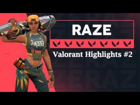 Valorant Raze Highlights #2 w/ M E J Ø - Top ft. Ares