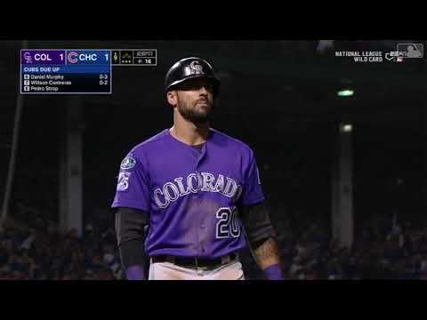 Pedro Strop's Clutch Strikeout Ends the Top of the 9th 2018 Wild Card Game