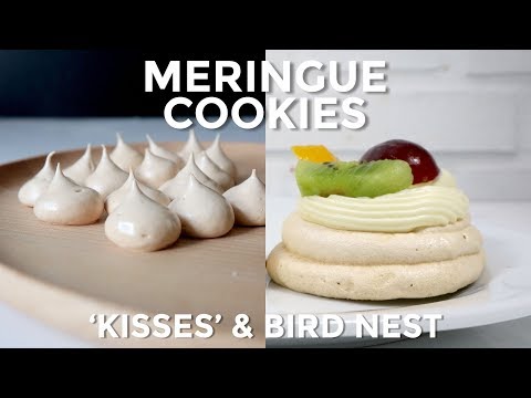 KUE PUTIH TELUR KRAUK2 // MERINGUE COOKIES KISSES & BIRD NEST