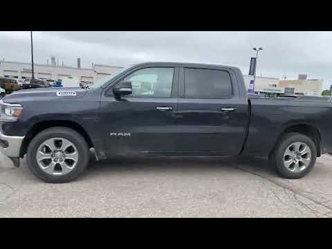 2019 Ram 1500 Big Horn 4x4 Crew Cab 6'4" Box in Maximum Steel Metallic for sale at Kitchener Chrysler Dodge Jeep Ram in Kitchener, ON