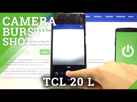 TCL 20L – Take Burst Shot / Manage Camera Settings
