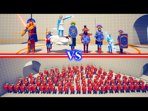 ANCIENT ADDON TEAM vs PRESENT ELF TEAM - Totally Accurate Battle Simulator TABS