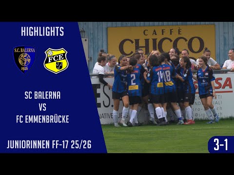 SC Balerna VS FC Emmenbrücke (Juniorinnen FF-17 25/26)