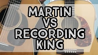 Video thumbnail for Martin D-28 Brazilian VS Recording King RD-328. How does it compare to the Martin? by The Canadian Flatpicker