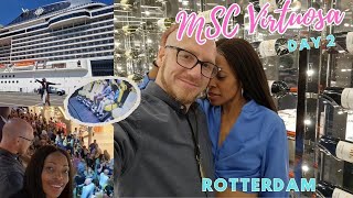 MSC VIRTUOSA  Day 2 - Interactive XD Cinema, Rotterdam, Lady dance floor queen & Robotic bar.