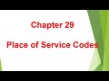 Place of Service Codes - Chapter 29