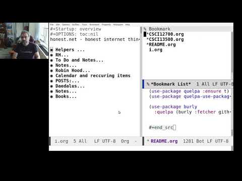 Using Emacs 76 - Bookmarks and Burly