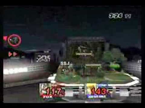 SSBB - Tyrant (Fox) vs Lone Wolf (ZSS-Kirby) pt.1