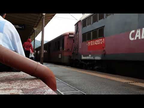 TREN *REGIO CĂLĂTORI* 11038.PĂRĂSIND BUȘTENI CU UN TREN LUNG