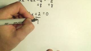 Using the Discriminant to Predict the Types of Solutions to a Quadratic Equation - Example 2