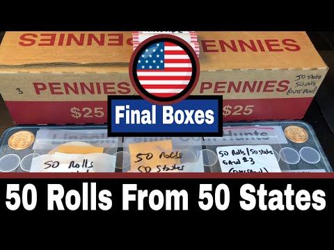 USA Penny Box Hunt #3 - 50 Rolls from 50 States