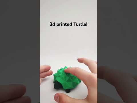 3d printed squishy turtle