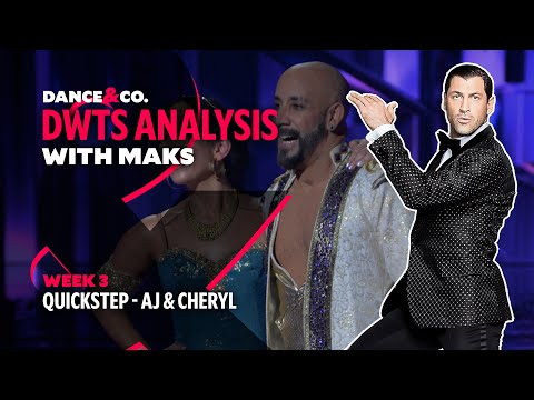 DWTS MAKS ANALYSIS: Week 3 - AJ Mclean & Cheryl Burke's Quickstep