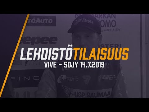 Lehdistötilaisuus: ViVe - SoJy 14.7.2019
