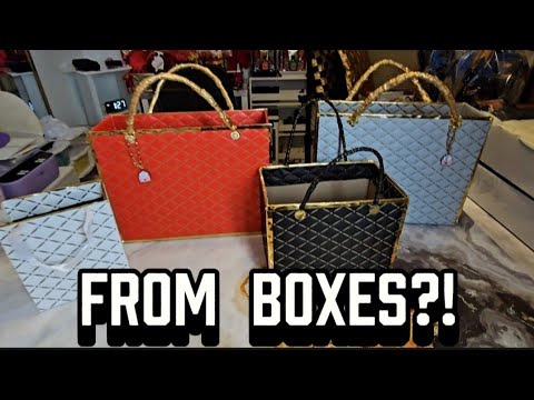 I Turned  Simple Boxes Into Elegant Gift Totes