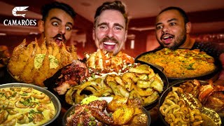FRUTOS DO MAR COM GABA E MUSTACHE | RESTAURANTE CAMARÕES
